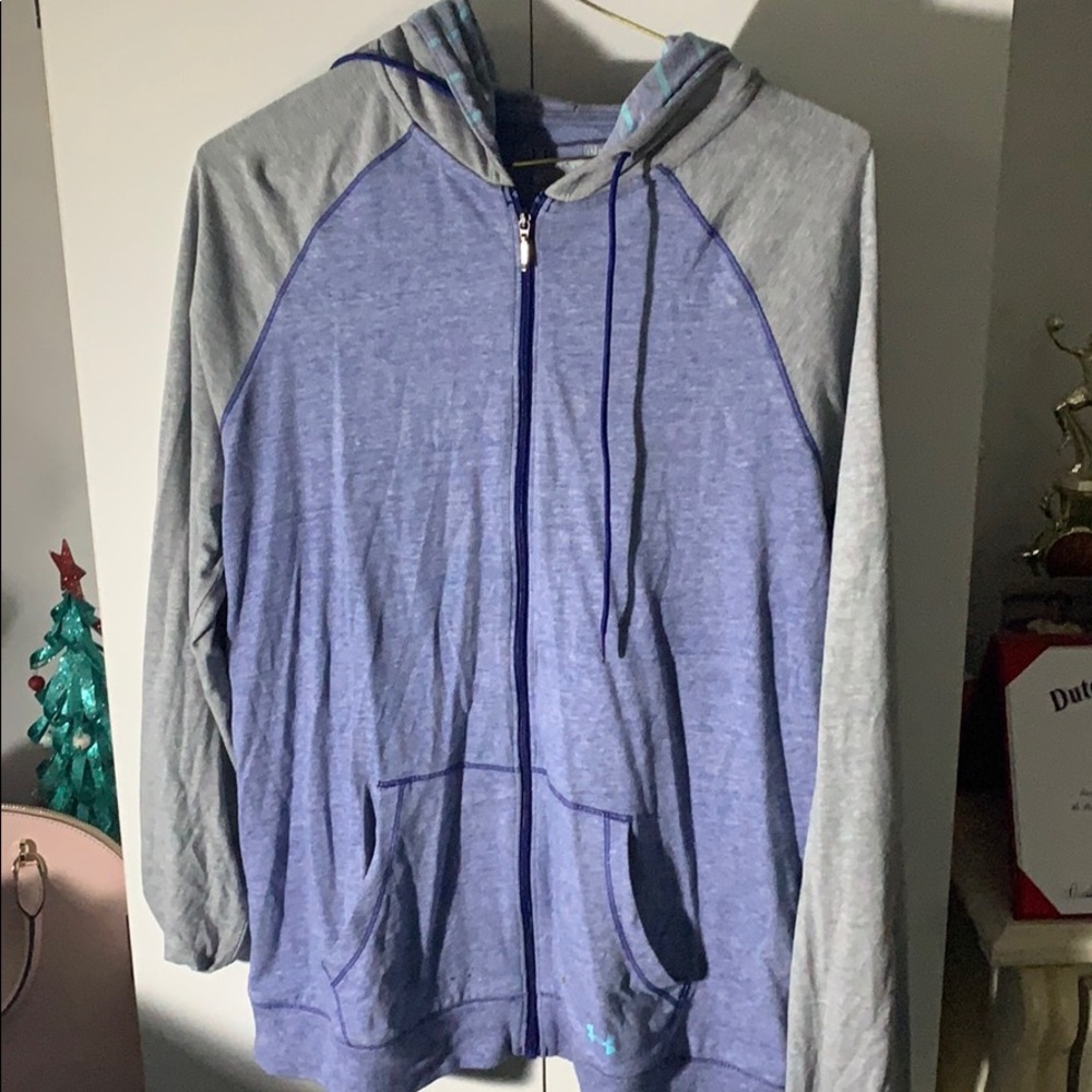 UA blue jacket